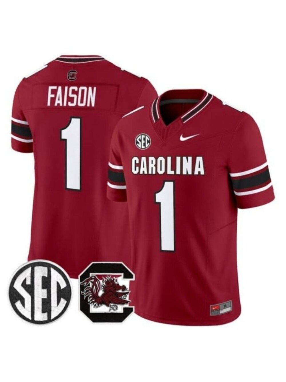 Kids Youths Rahsul Faison Vapor Stitched Garnet Jersey